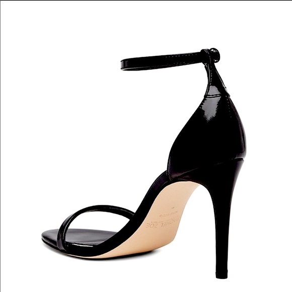 RACHEL ZOE Black Patent Ankle T-Strap Stiletto - Picture 9 of 12